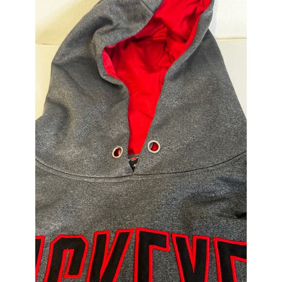 Scarlet & Gray Ohio State Buckeyes Men's‎ Hoodie Size M - Picture 4 of 8